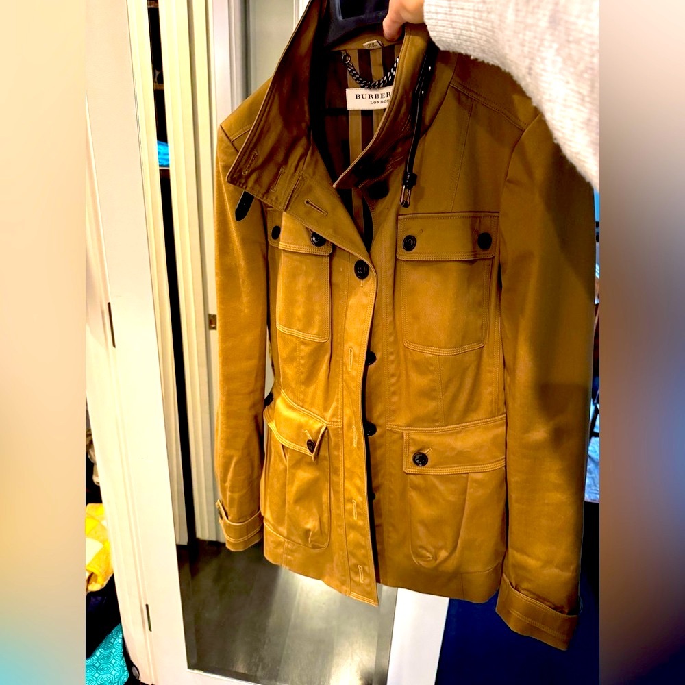 Burberry London camel trench coat